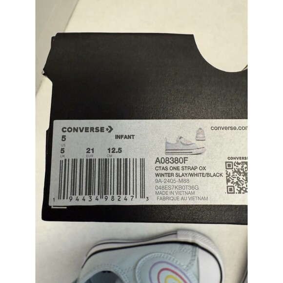 New Converse Chuck Taylor All Star Heart Slip-Ons Size 5  Baby/Toddler - Picture 12 of 12